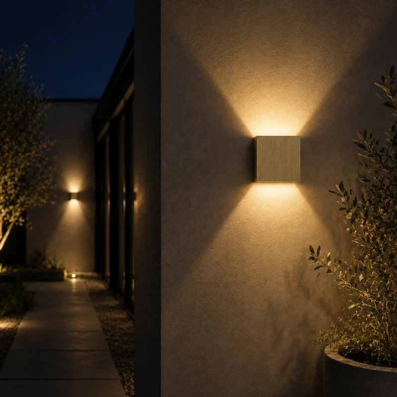 Verstellbare Wandleuchte mit zwei Lichtpaneelen
