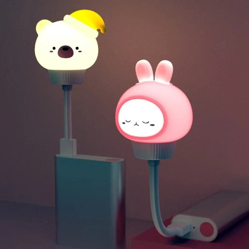 Cutely™ Nachtlicht in Tierform mit warmem Licht