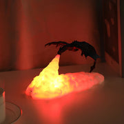 Dracarys Drachenlicht 3D Nachtlicht mit Flammeneffekt, kabellos