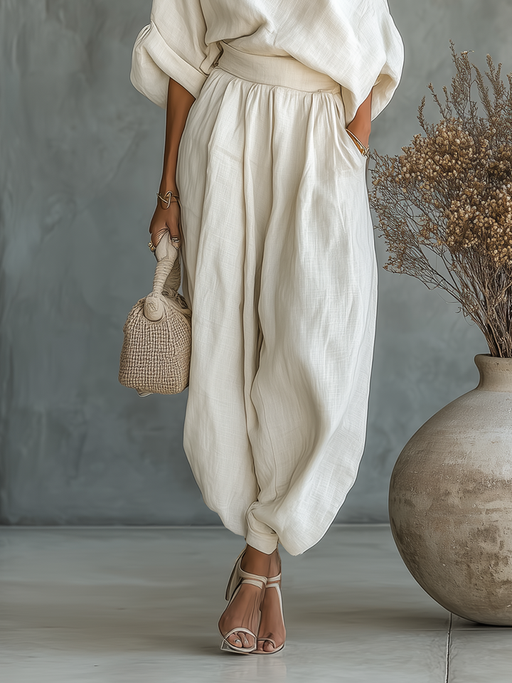 Off-White Linen Women&