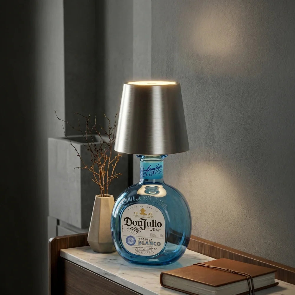 BottleGlow™ Flaschenlampe mit einstellbarer Helligkeit und Farbtemperatur