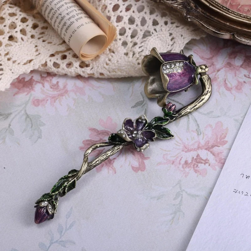 Velisse™ Kerzenlöscher mit Vintage-Blumendesign aus Zinklegierung