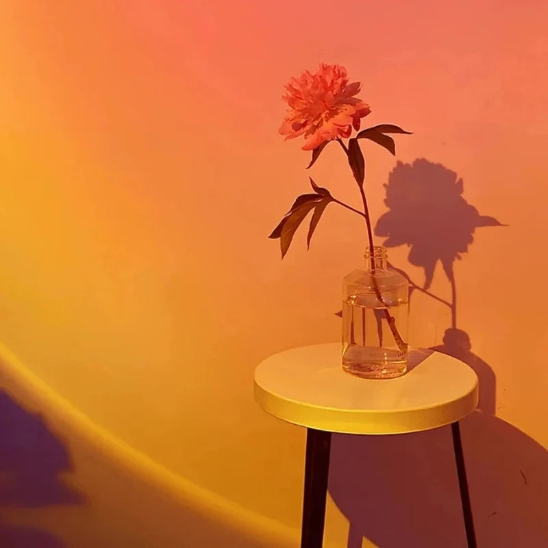 Sonnenuntergang-Projektor mit Farbverlauf und USB-Anschluss