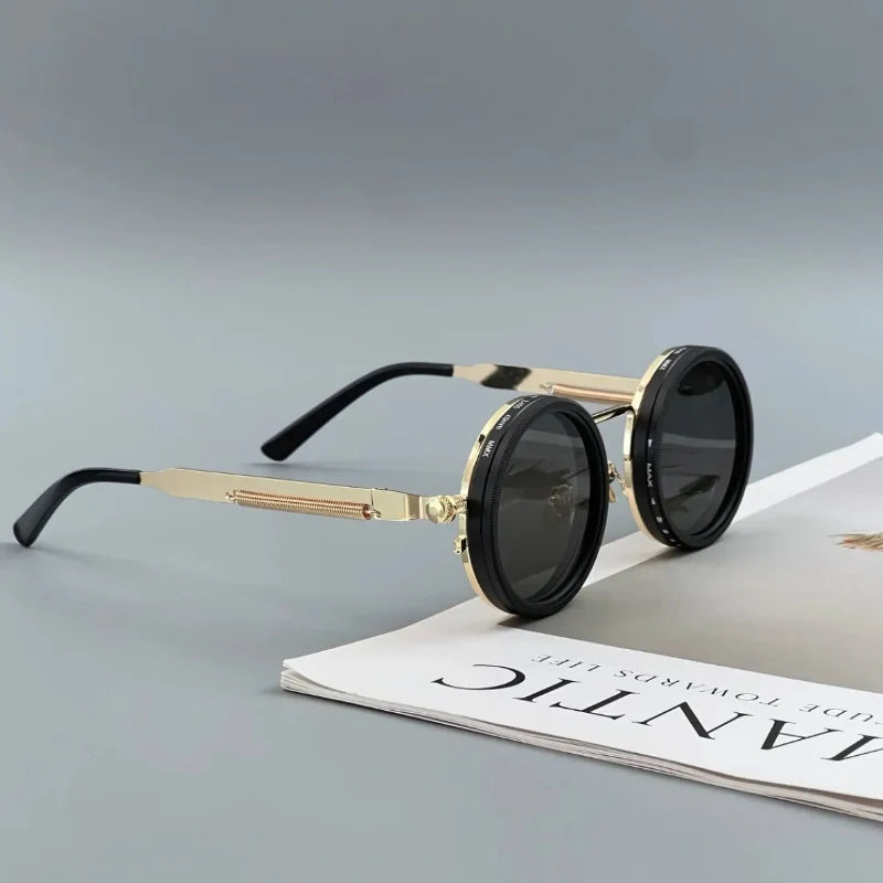 ShadeShift™ Sonnenbrille mit verstellbarem ND-Filter und rundem Rahmen