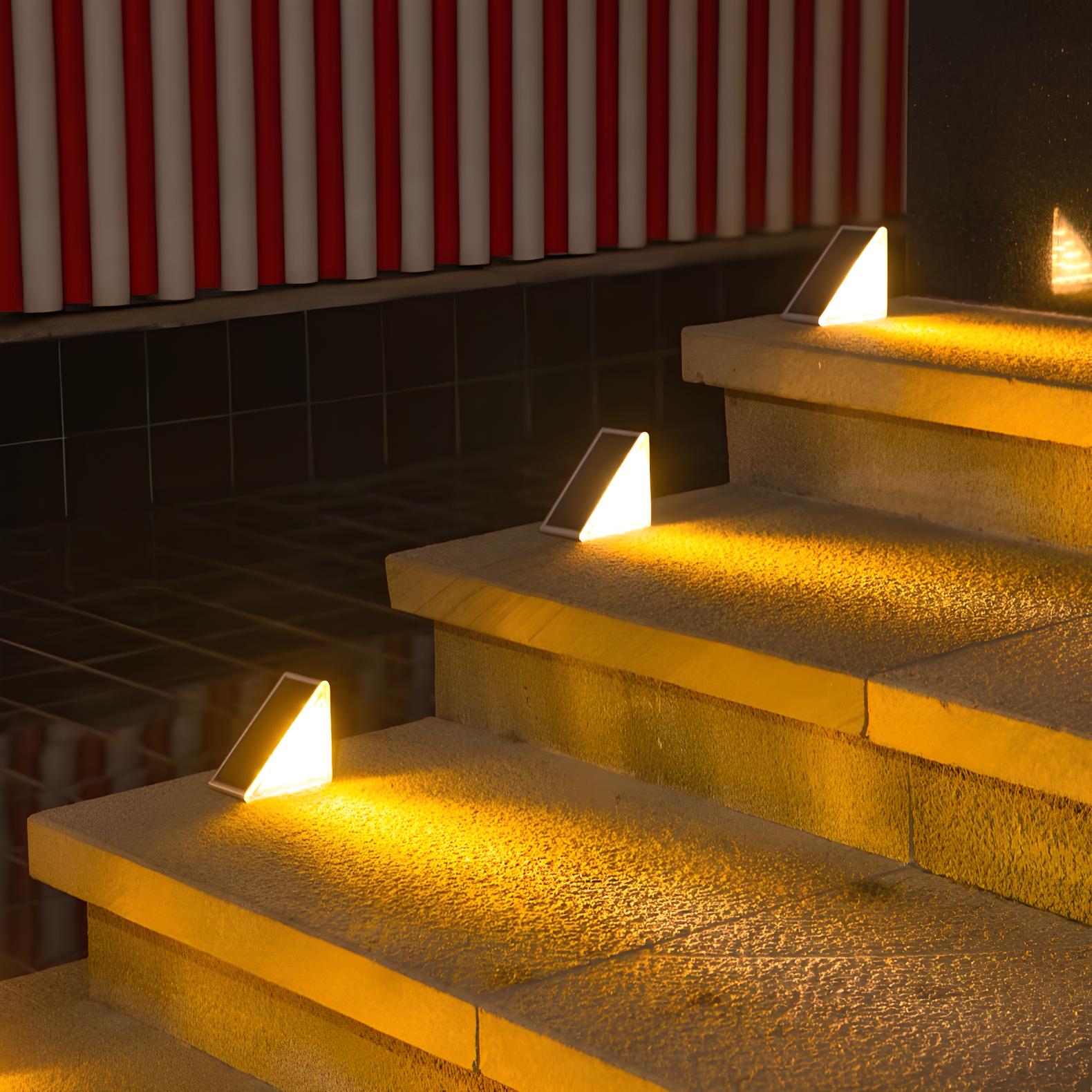 Solarbetriebene LED-Treppenlichter für Außenbereich