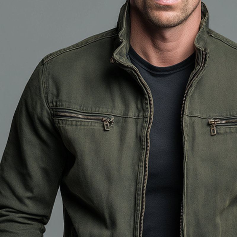 Cazel | Vintage cotton jacket with zip closure