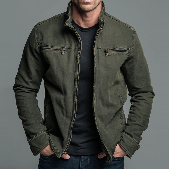 Cazel | Vintage cotton jacket with zip closure