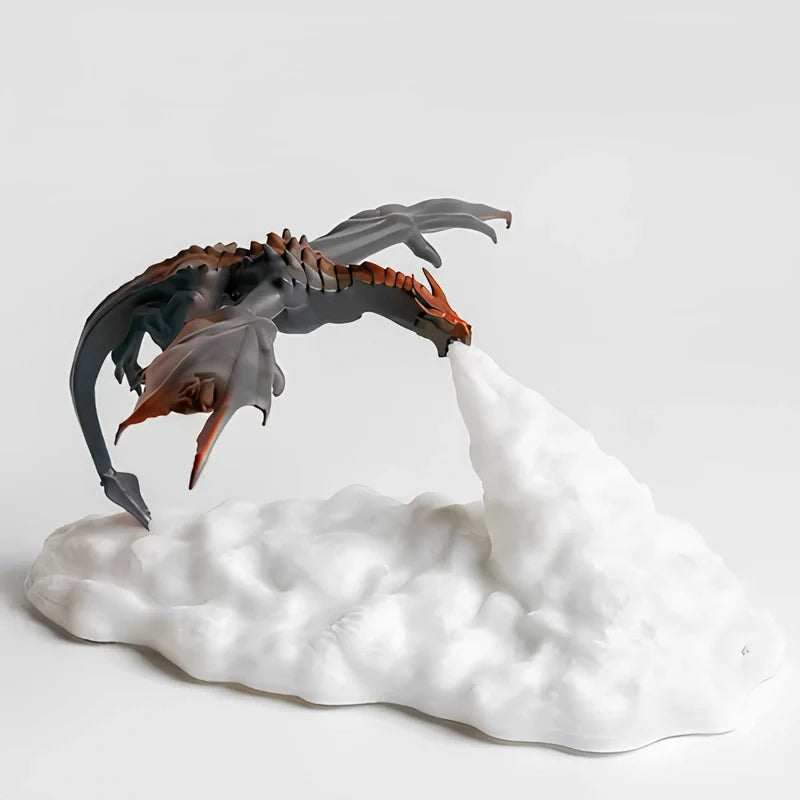 Dracarys Drachenlicht 3D Nachtlicht mit Flammeneffekt, kabellos