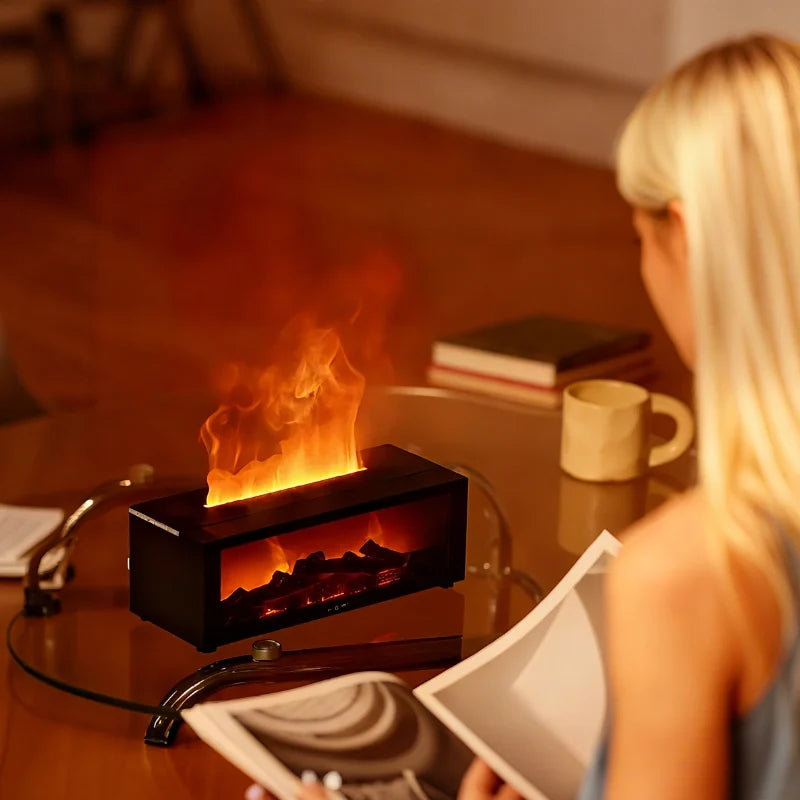 HearthGlow™ Luftbefeuchter mit Flammenoptik und Farbwechsel