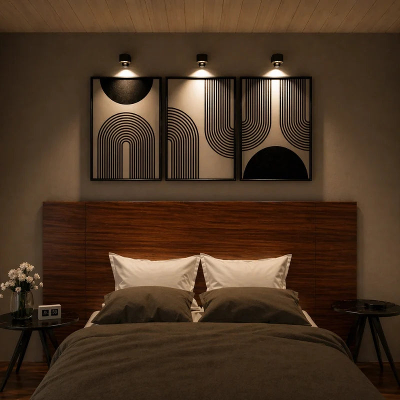 Kabellose Wandleuchte mit 360° Drehung und magnetischer Halterung