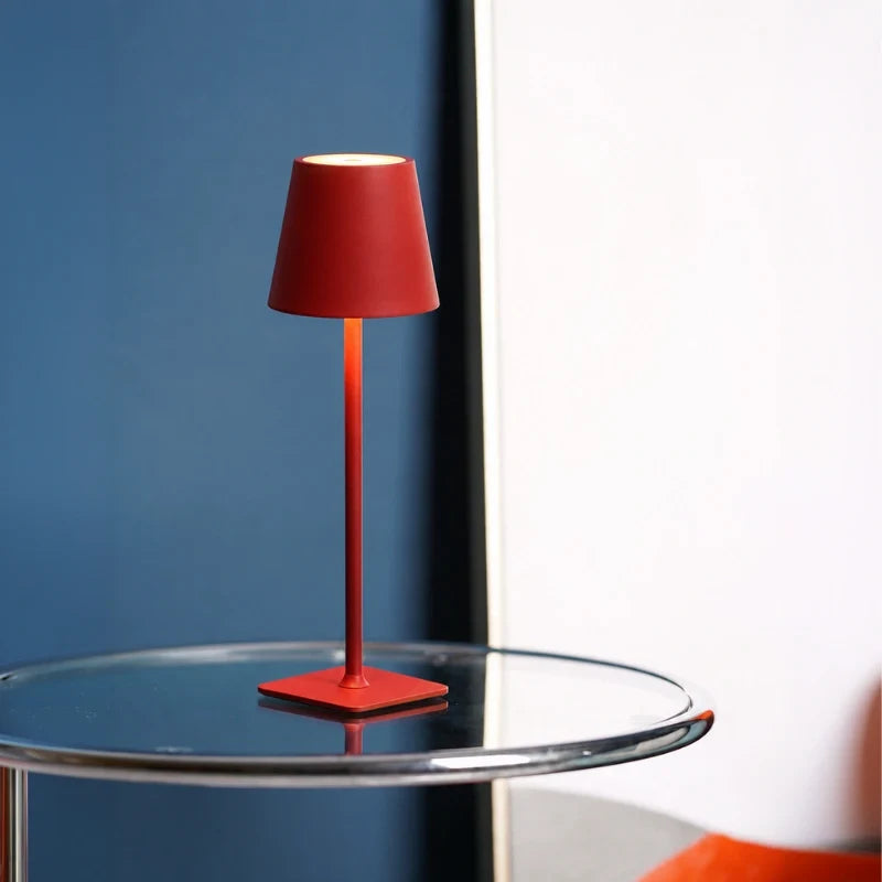 Große dimmbare Tischlampe mit Akku und Touch-Steuerung