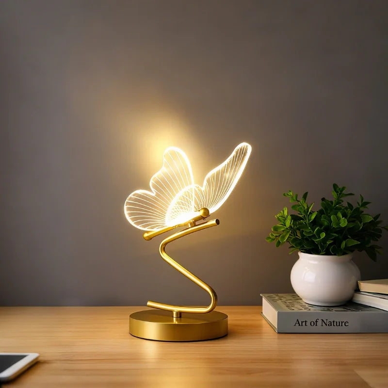 Celestiva™ Tischlampe mit schmetterlingsförmigem Acryllicht