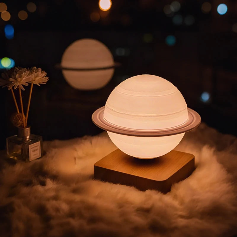 Schwebende Planetlampe mit magnetischer Levitation und Rotation