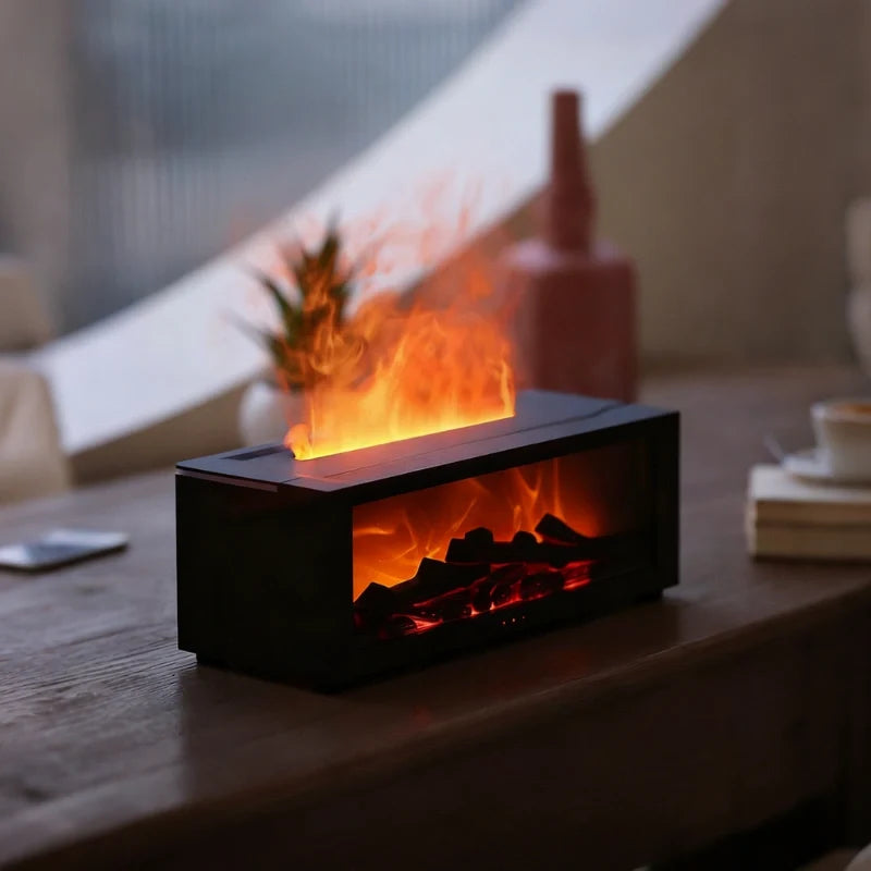 HearthGlow™ Luftbefeuchter mit Flammenoptik und Farbwechsel