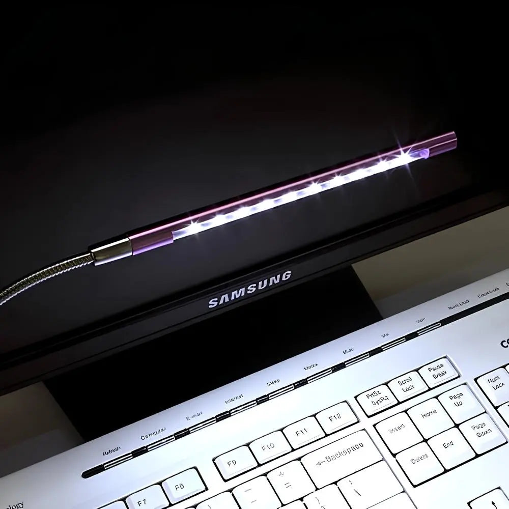 Flexibles USB LED Tastaturlicht mit verstellbarem Metallarm