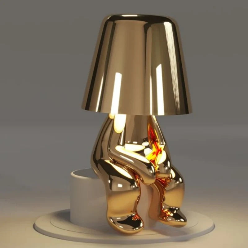 RayDudes™ Tischlampe mit dimmbarem Akku, Gold oder Silber