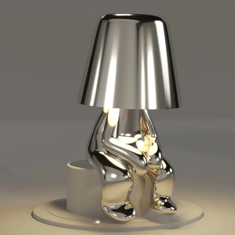 RayDudes™ Tischlampe mit dimmbarem Akku, Gold oder Silber