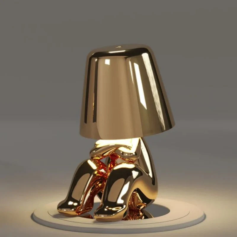 RayDudes™ Tischlampe mit dimmbarem Akku, Gold oder Silber