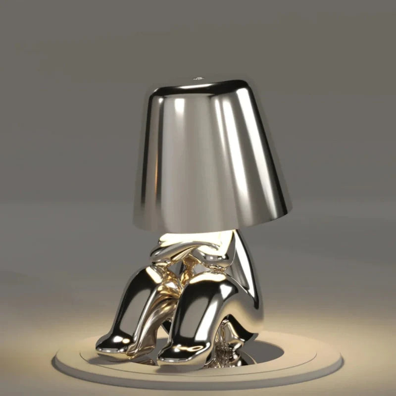 RayDudes™ Tischlampe mit dimmbarem Akku, Gold oder Silber