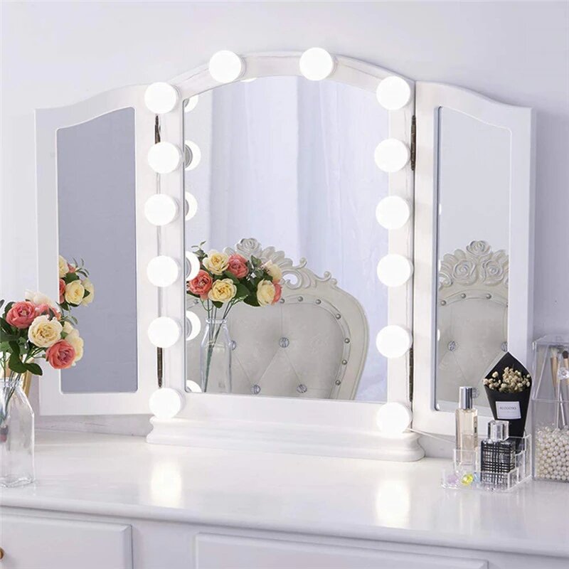 Make-up Spiegelbeleuchtung mit dimmbaren LED-Lichtern