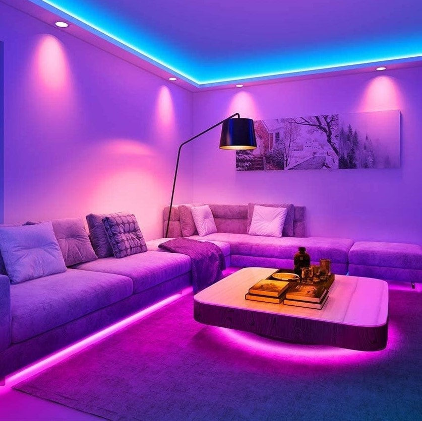 Flexibler Farbiger LED-Lichtstreifen mit Fernbedienung, 5 m