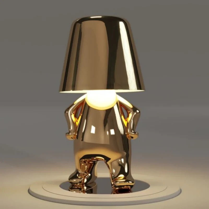 RayDudes™ Tischlampe mit dimmbarem Akku, Gold oder Silber