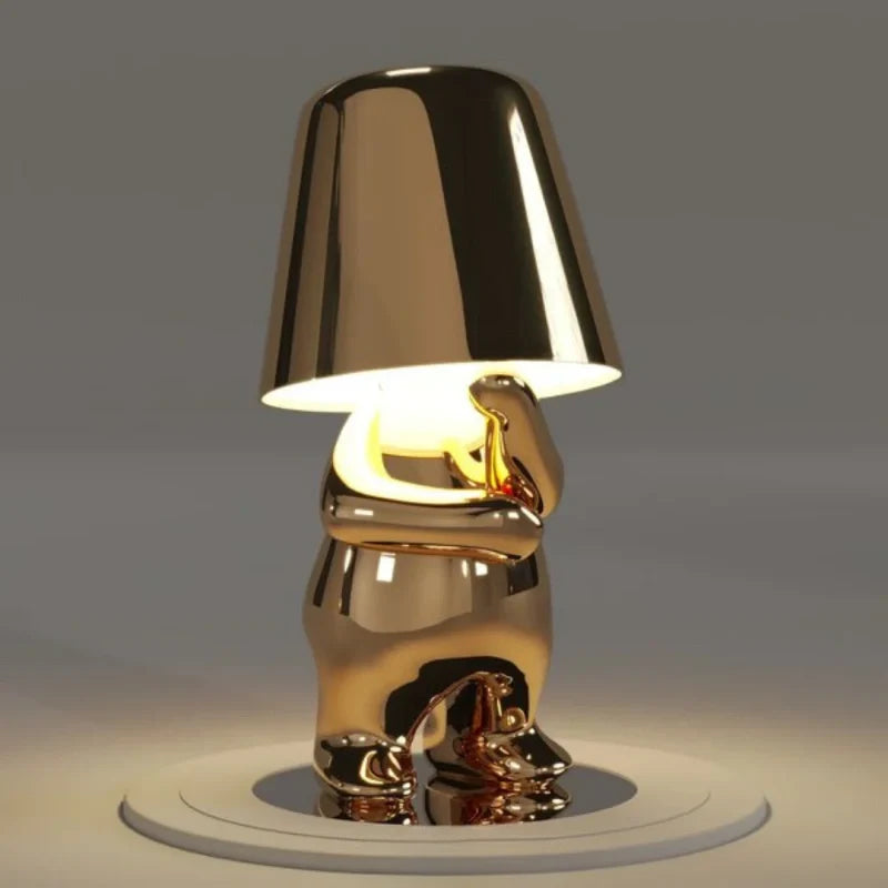 RayDudes™ Tischlampe mit dimmbarem Akku, Gold oder Silber