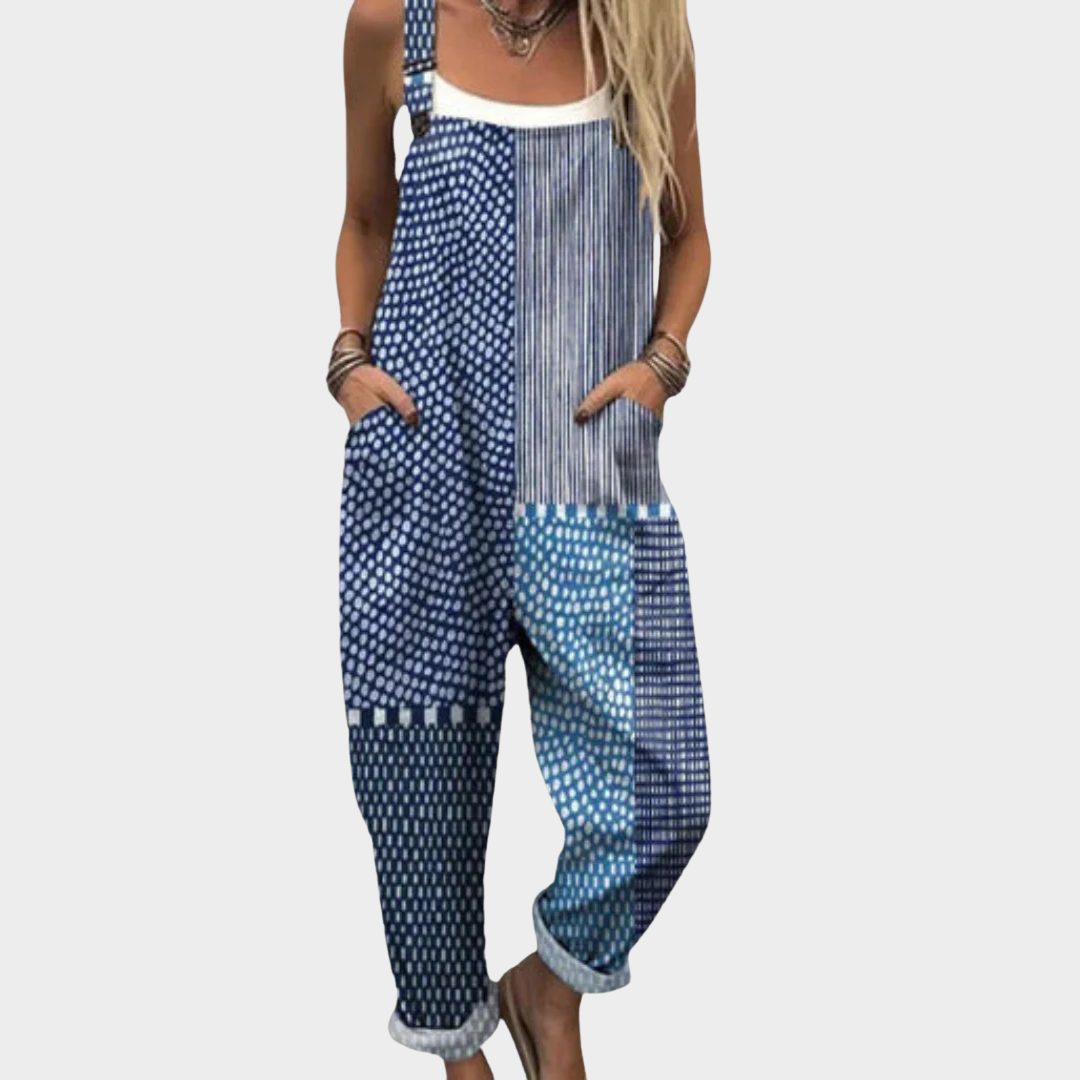 Moreau Lyon | PATCHWORK PATTERNED OVERALLS FOR WOMEN