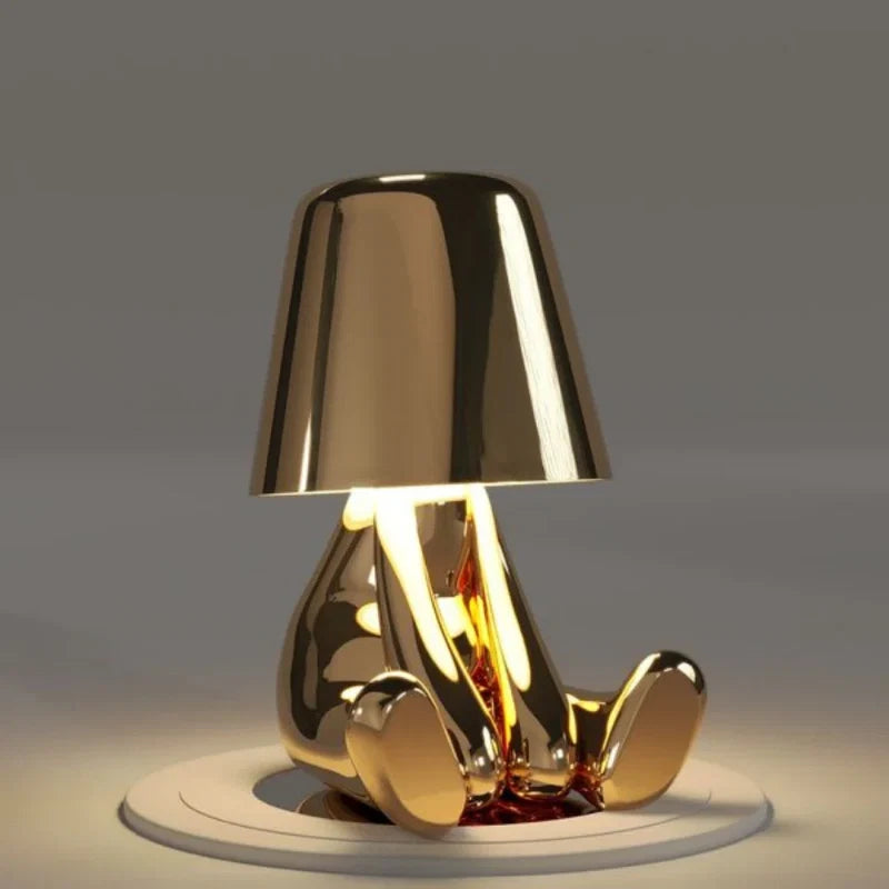 RayDudes™ Tischlampe mit dimmbarem Akku, Gold oder Silber