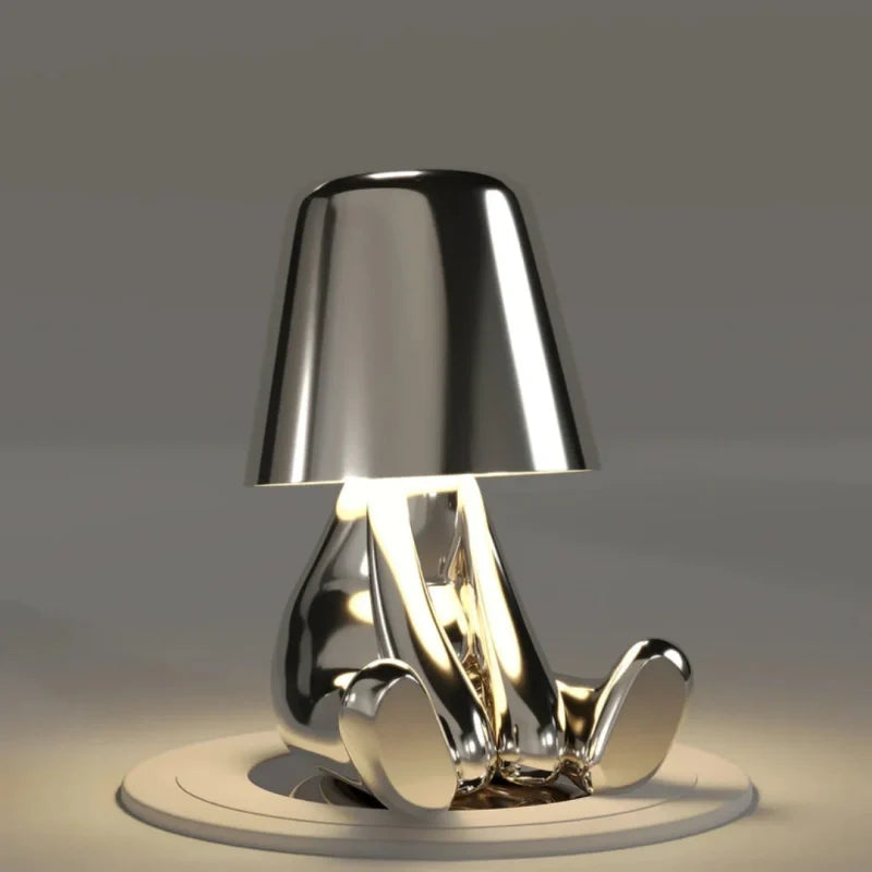 RayDudes™ Tischlampe mit dimmbarem Akku, Gold oder Silber