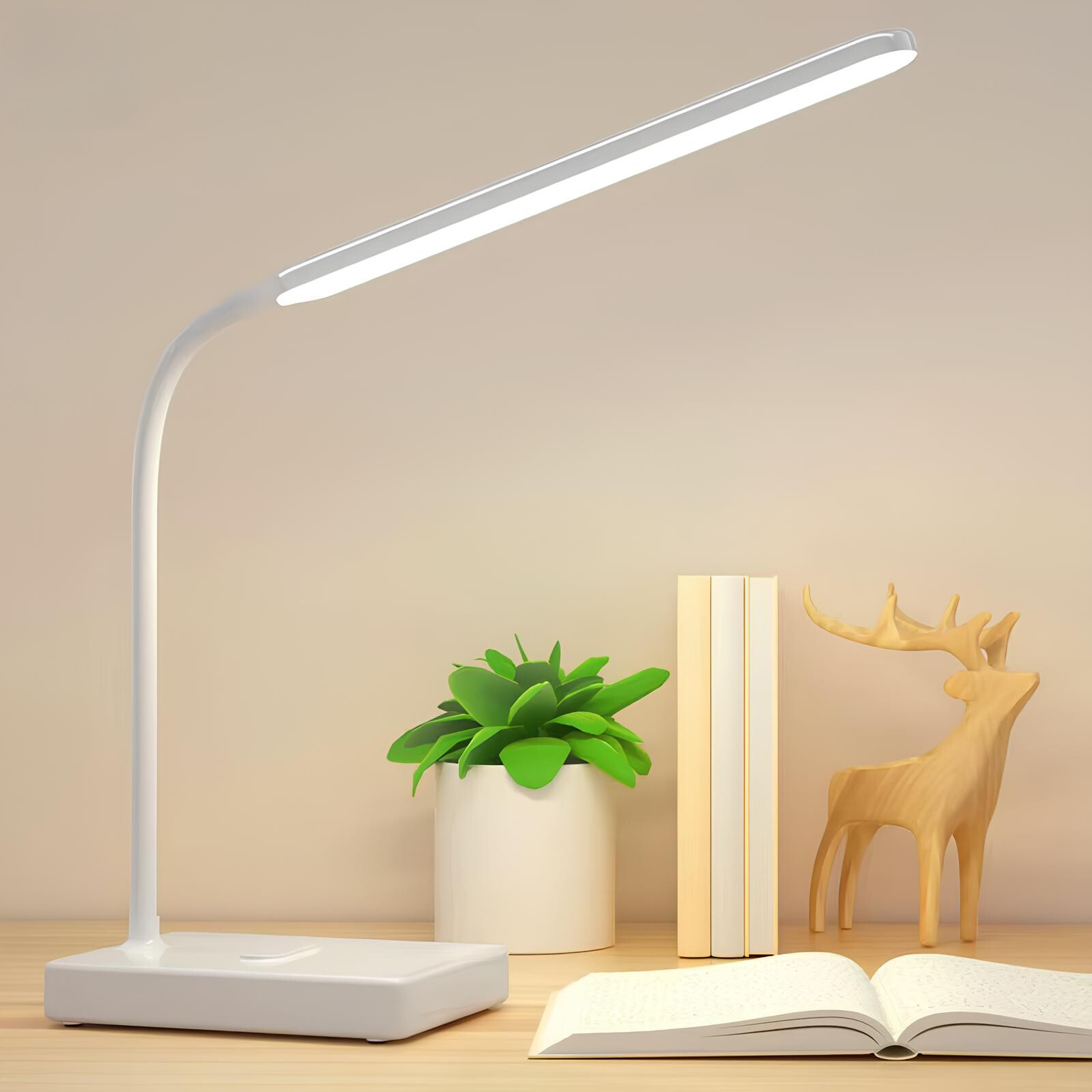 FlexiLight Schreibtischlampe mit flexiblem Arm und Lichtfarben