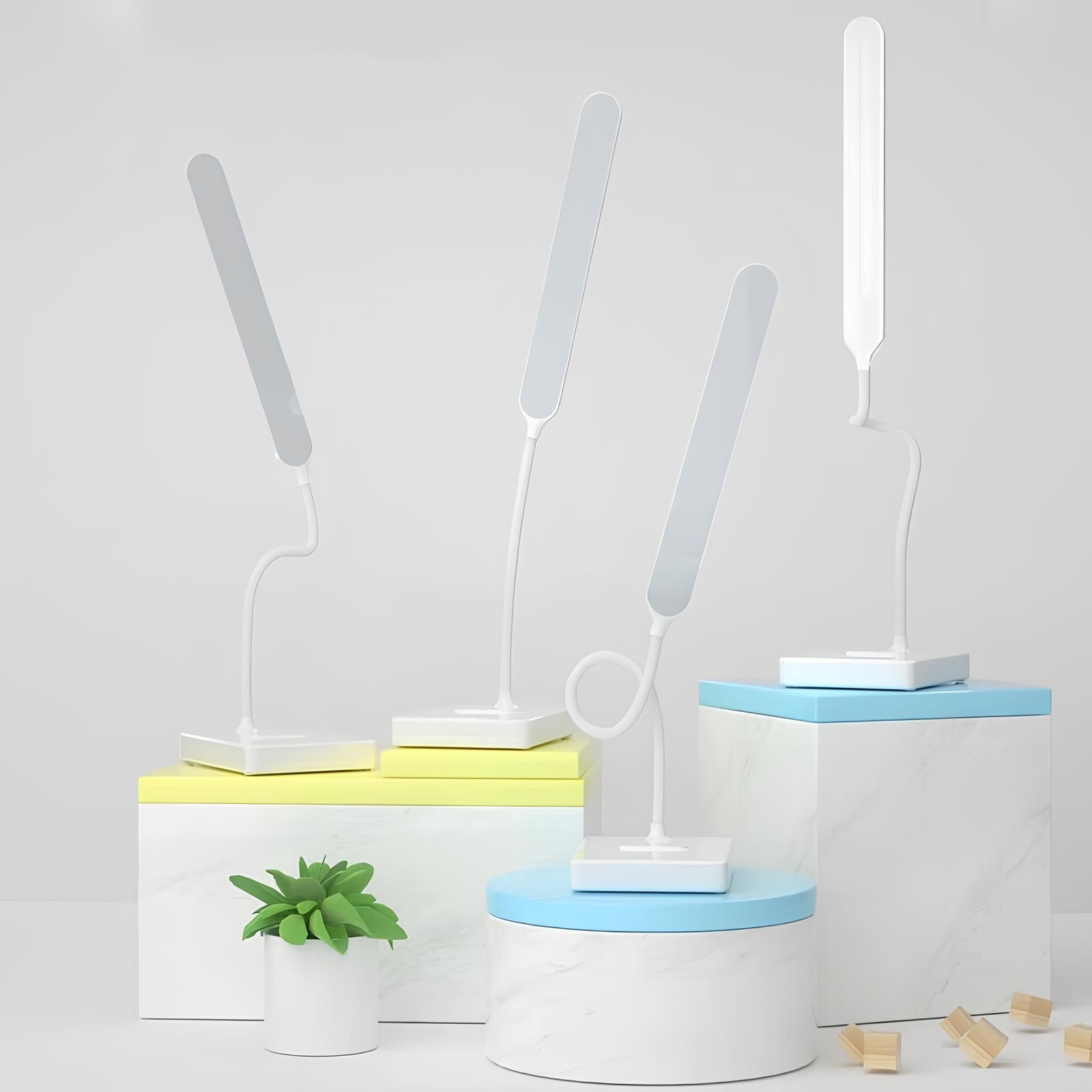 FlexiLight Schreibtischlampe mit flexiblem Arm und Lichtfarben