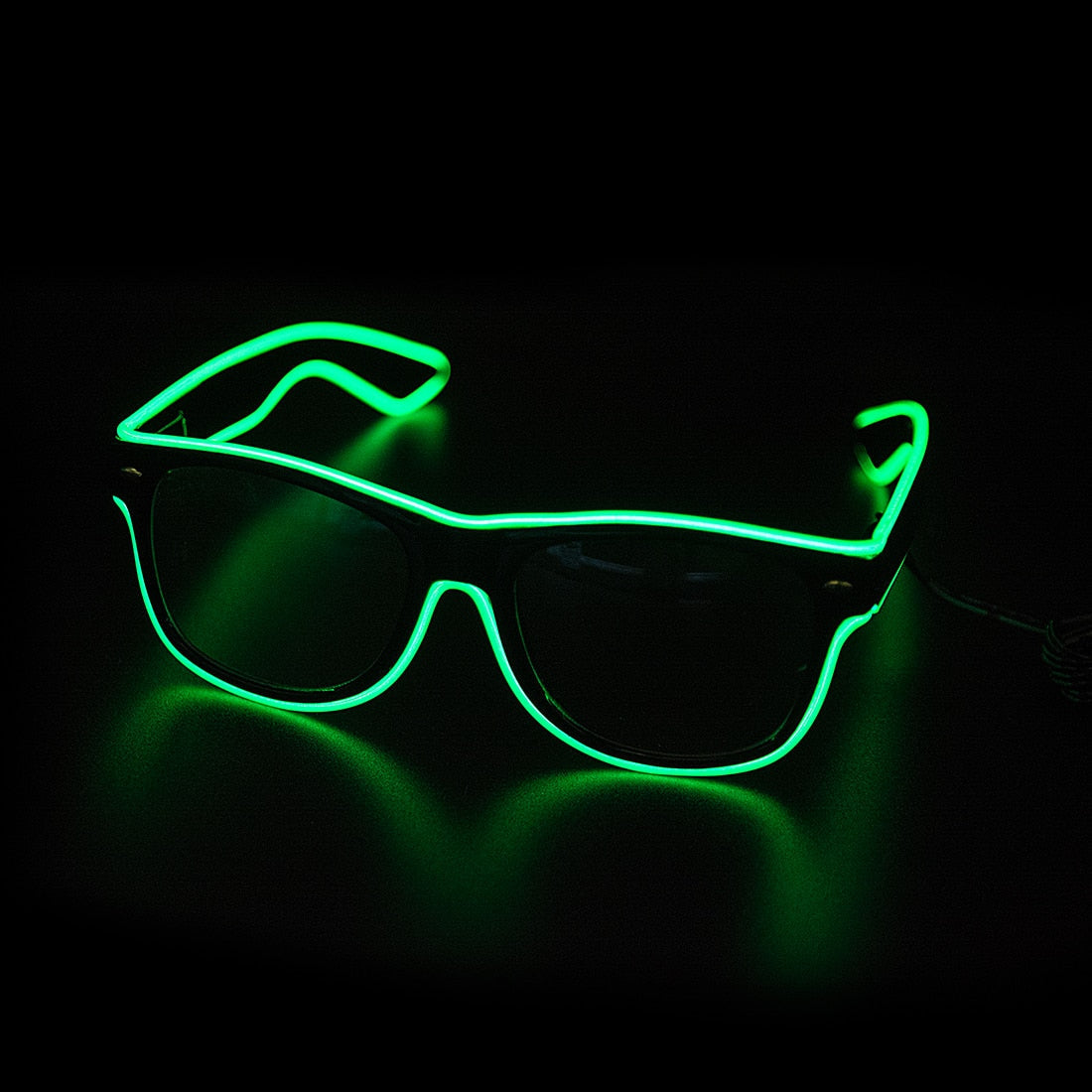 Leuchtende Neonbrille mit Farbwechsel und Lichtmodi