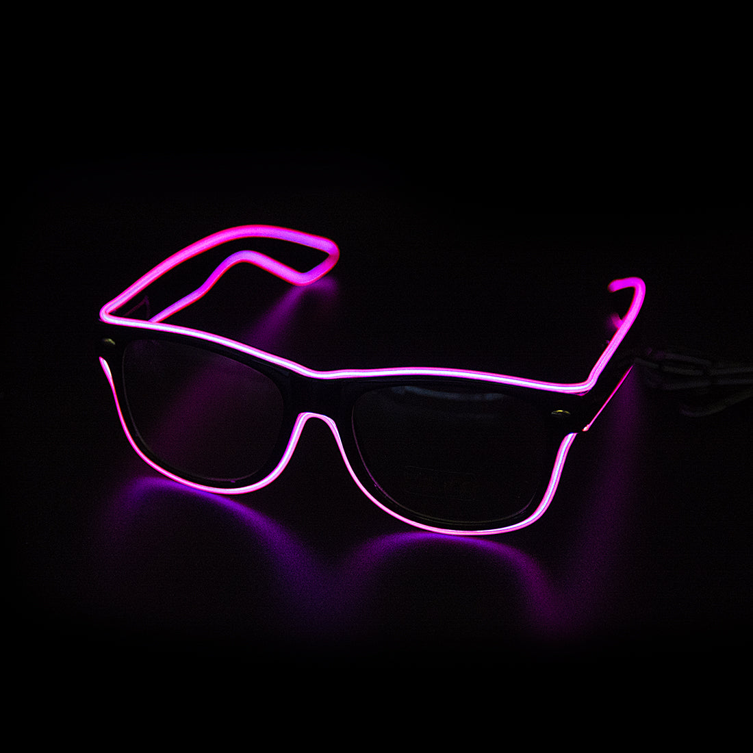 Leuchtende Neonbrille mit Farbwechsel und Lichtmodi