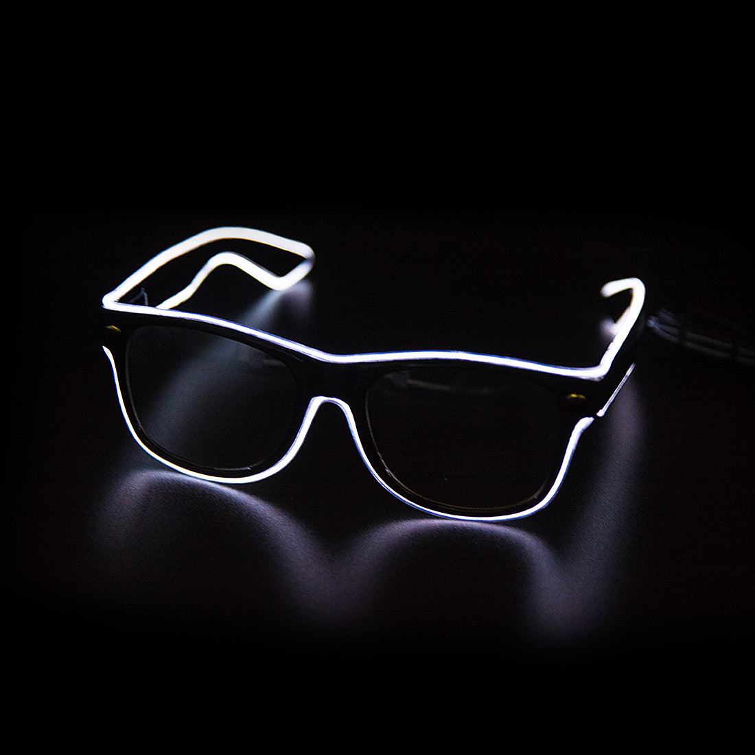Leuchtende Neonbrille mit Farbwechsel und Lichtmodi