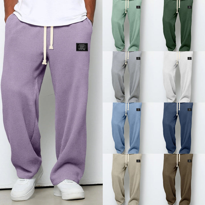 Lorenzo | Wide Trousers with Honeycomb Weave