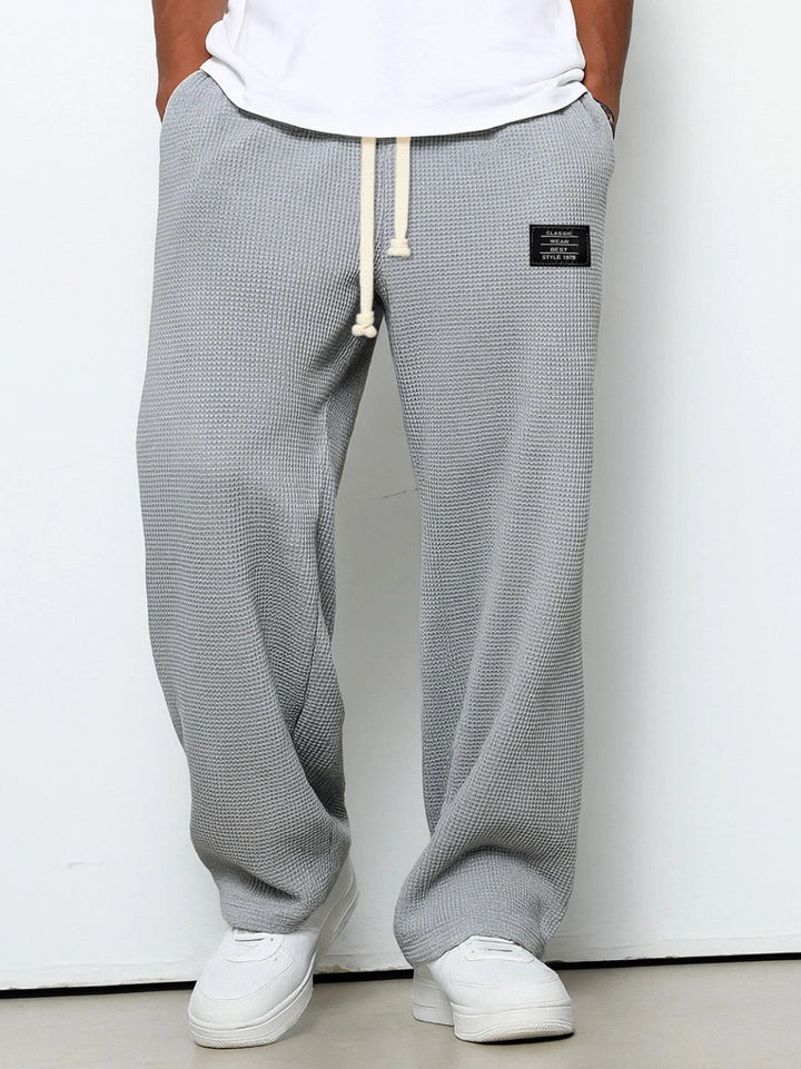 Lorenzo | Wide Trousers with Honeycomb Weave