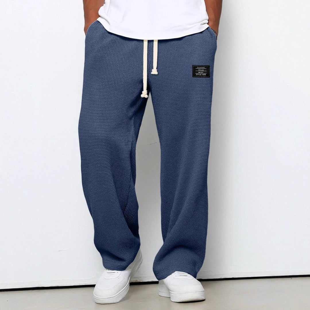 Lorenzo | Wide Trousers with Honeycomb Weave