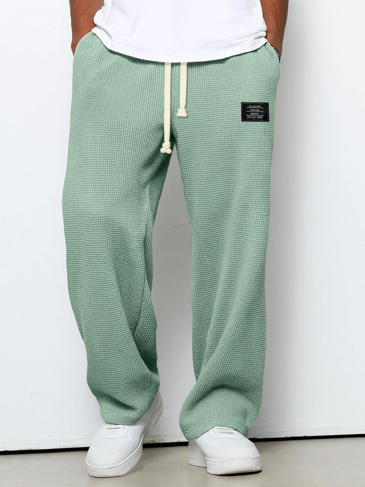 Lorenzo | Wide Trousers with Honeycomb Weave