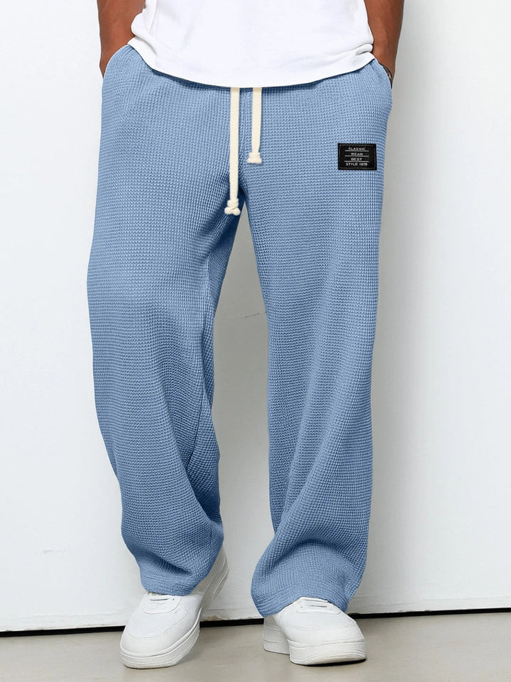 Lorenzo | Wide Trousers with Honeycomb Weave