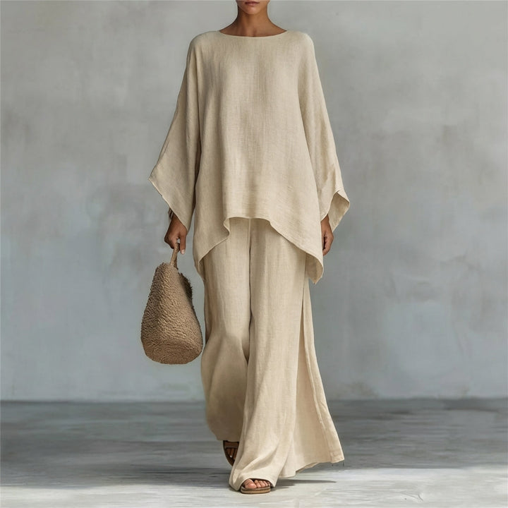 Christina | Two Piece Set with long sleeves and wide pants
