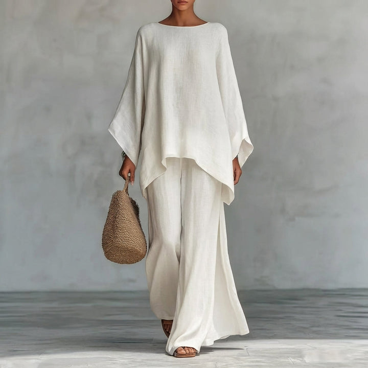 Christina | Two Piece Set with long sleeves and wide pants