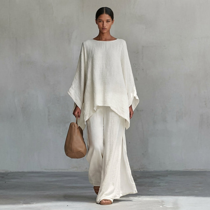 Christina | Two Piece Set with long sleeves and wide pants