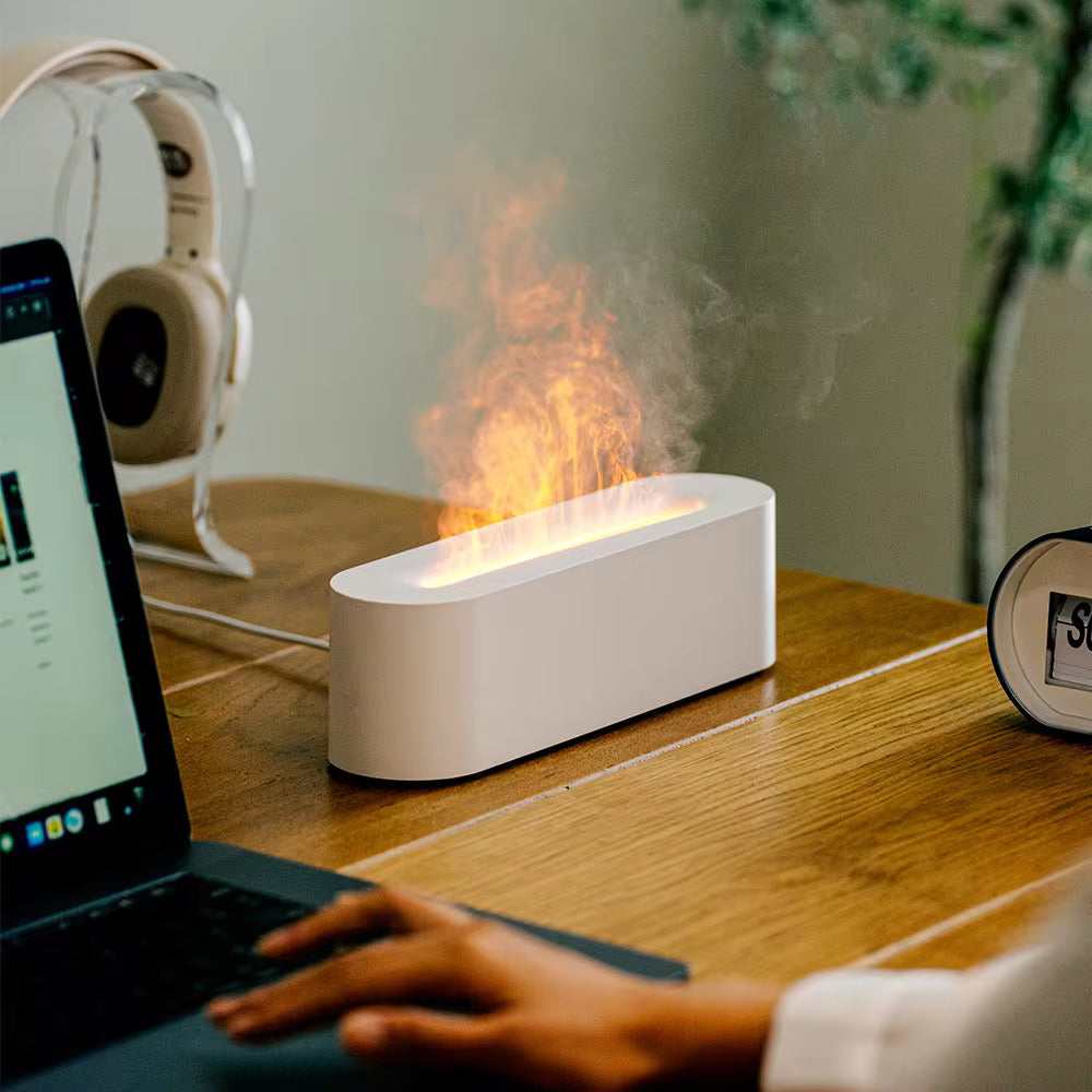 HumidiFire™ Farbwechselnder Luftbefeuchter mit Kamin-Effekt