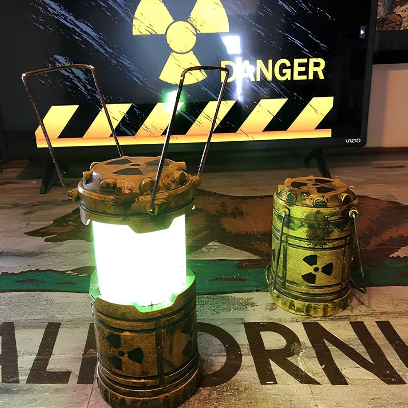 NukeCore™ Laterne mit radioaktivem Design und Farbwechsel