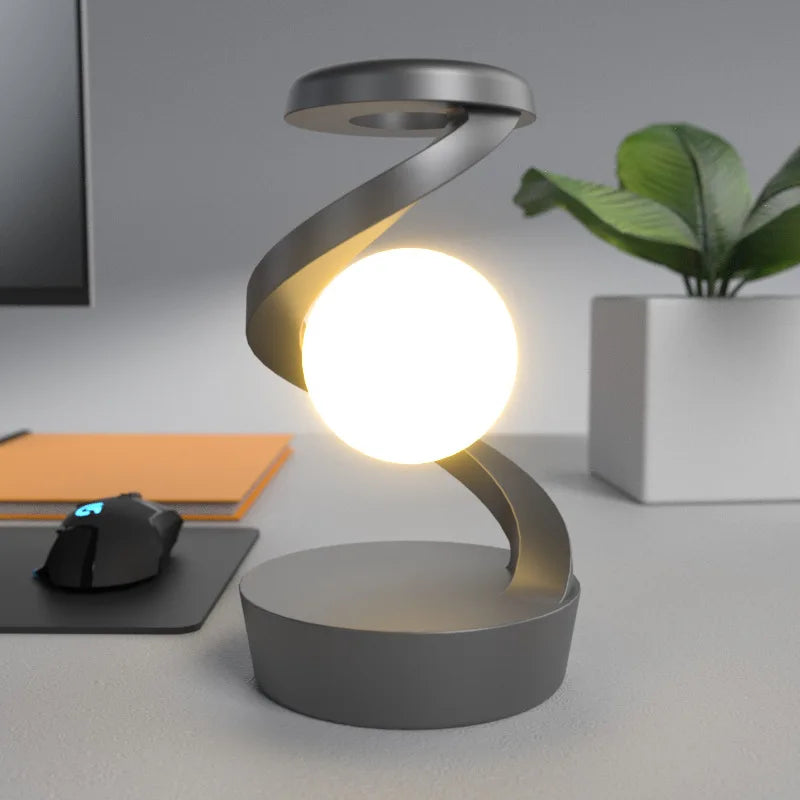SwirlSphere™ Tischlampe mit Gestensteuerung und kabellosem Ladegerät