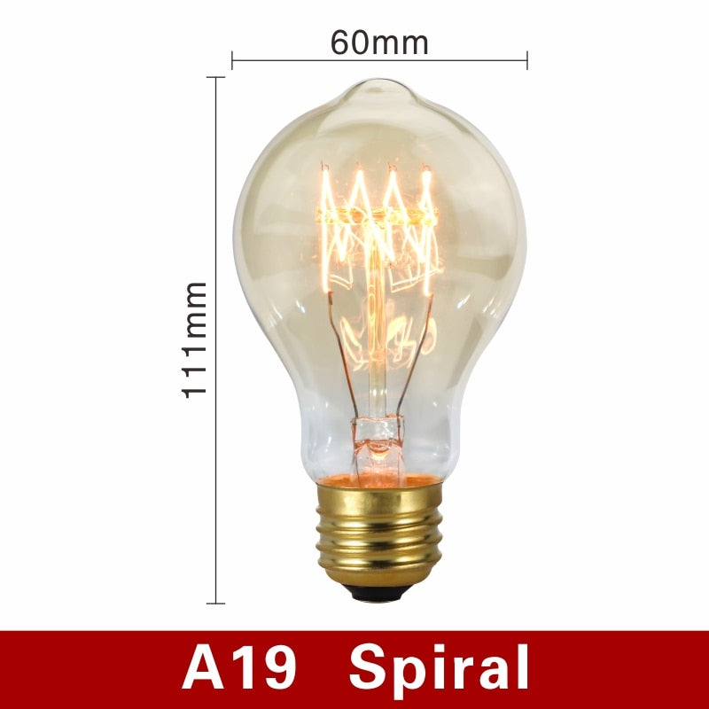 Vintage Glühbirnen mit warmem Licht und Filament-Design
