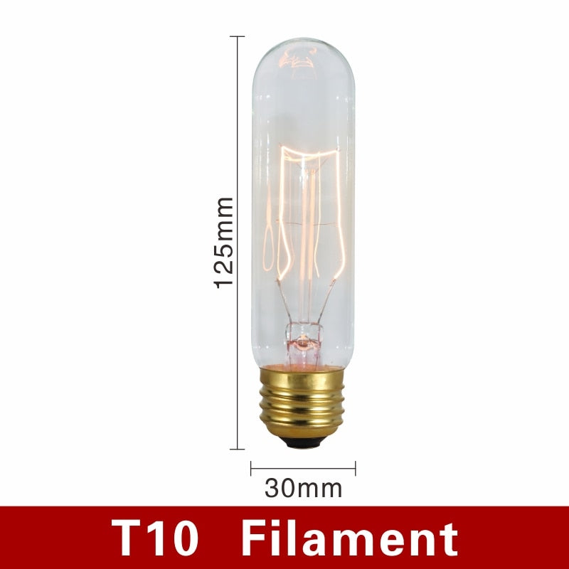 Vintage Glühbirnen mit warmem Licht und Filament-Design