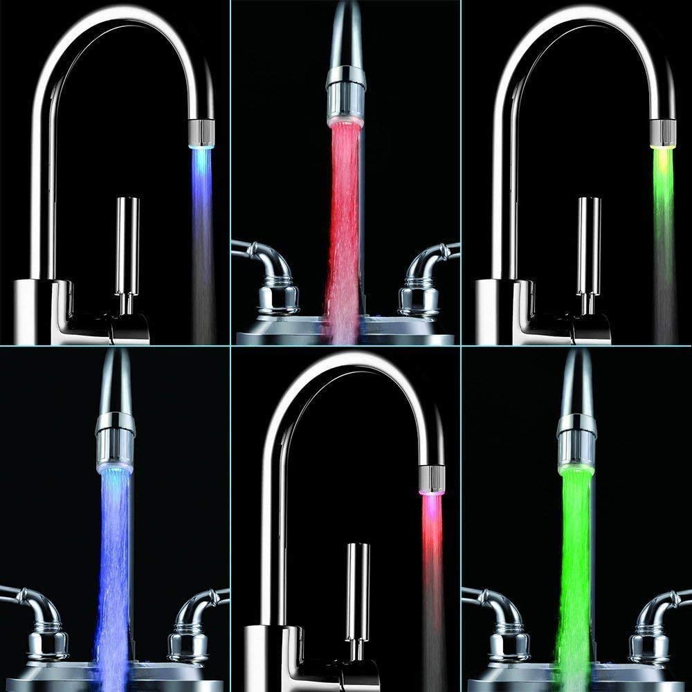 Mehrfarbige LED-Wasserhahnbeleuchtung für Bad und Küche