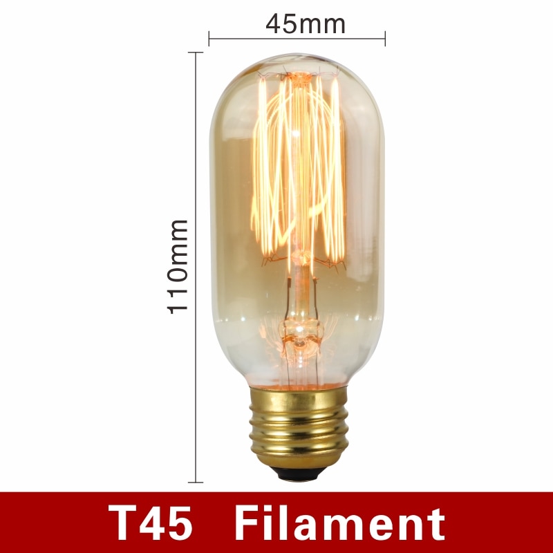 Vintage Glühbirnen mit warmem Licht und Filament-Design